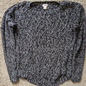 Black cable-knit Mossimo sweater